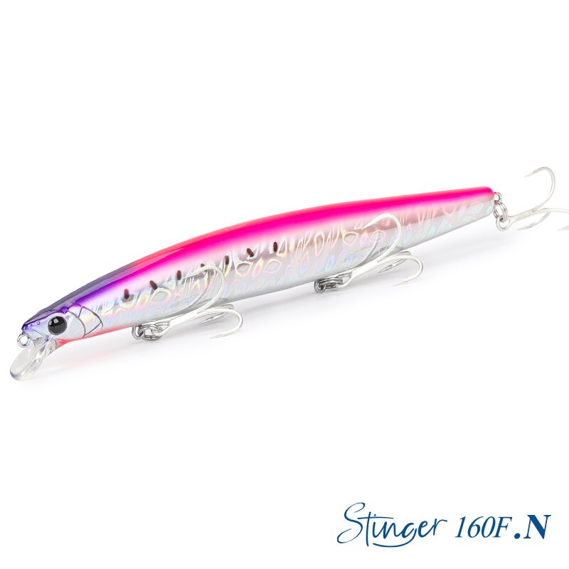 Tsurinoya 160F Drijvende Minnow Vissen Lokken Stinger 163Mm 31G Lange Casting Kunstmatige Zeebaars Saltwater Grote Harde Aas: Palevioletred