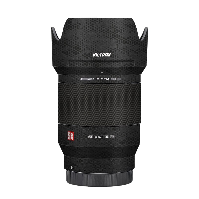 Viltrox AF85F1.8 RF naklejka na obiektyw Viltrox AF 85mm F1.8 RF mocowanie obiektywu skórka kalkomania Premium okłady obudowy ochronna folia: Mamba Black