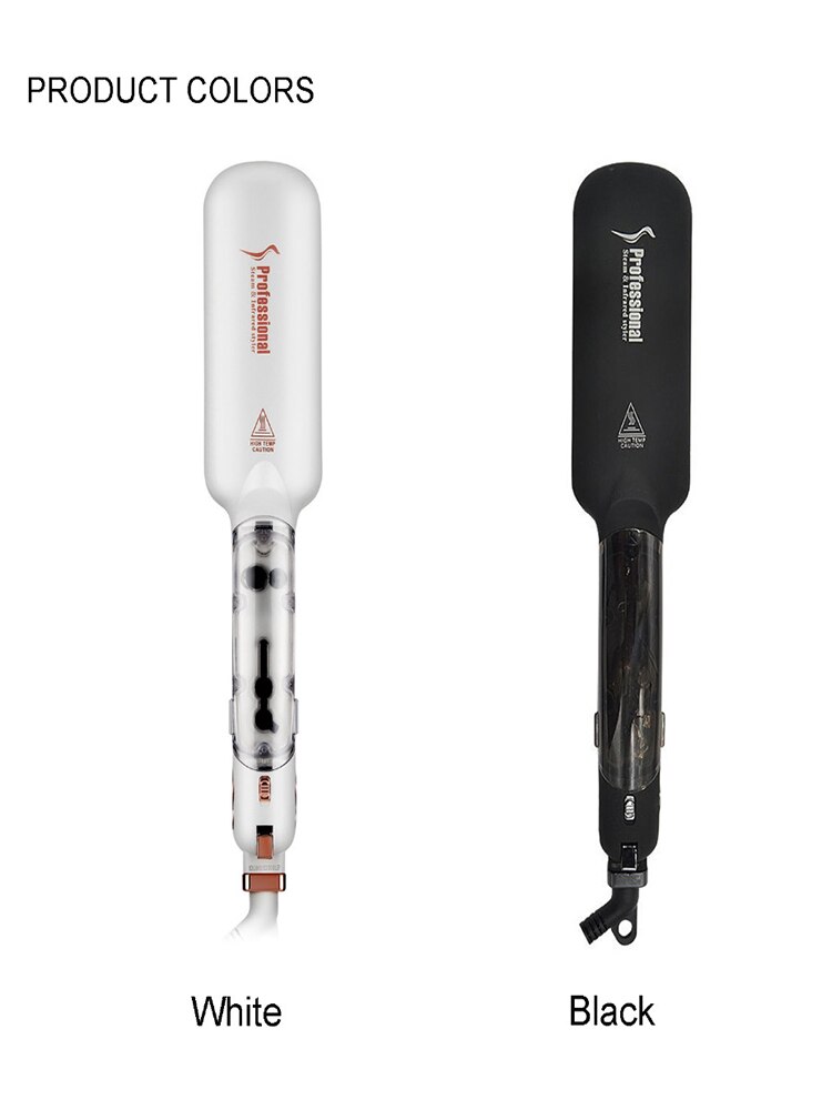 Infrared Steam Straighteners for Hair Infrared Hair Iron with 2 Inch Wide Ceramic Tourmaline Plates Hair Iron