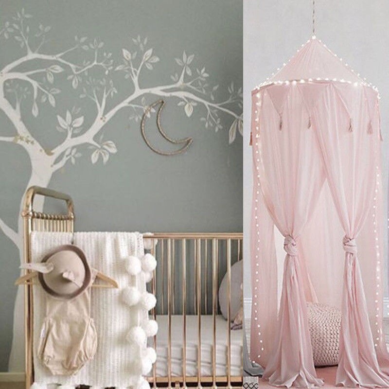 Kind Baby Bed Canopy Netting Bedcover Klamboe Gordijn Beddengoed Koepel Tent