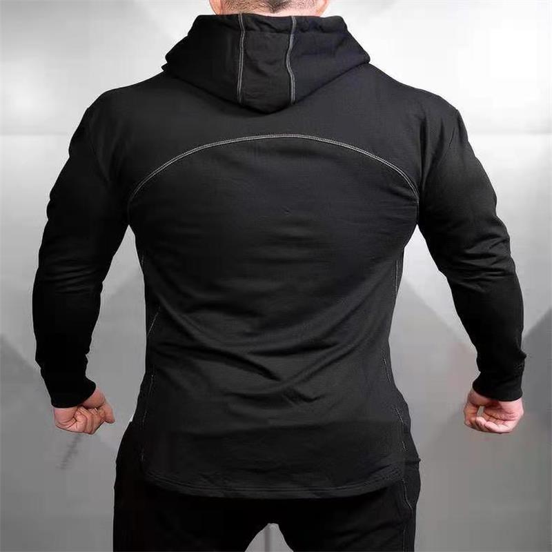 Set Up Sportkleding Mannen Herfst En Winter Hoed T-shirt Trekkoord Kleding Sportkleding Mannen Pak
