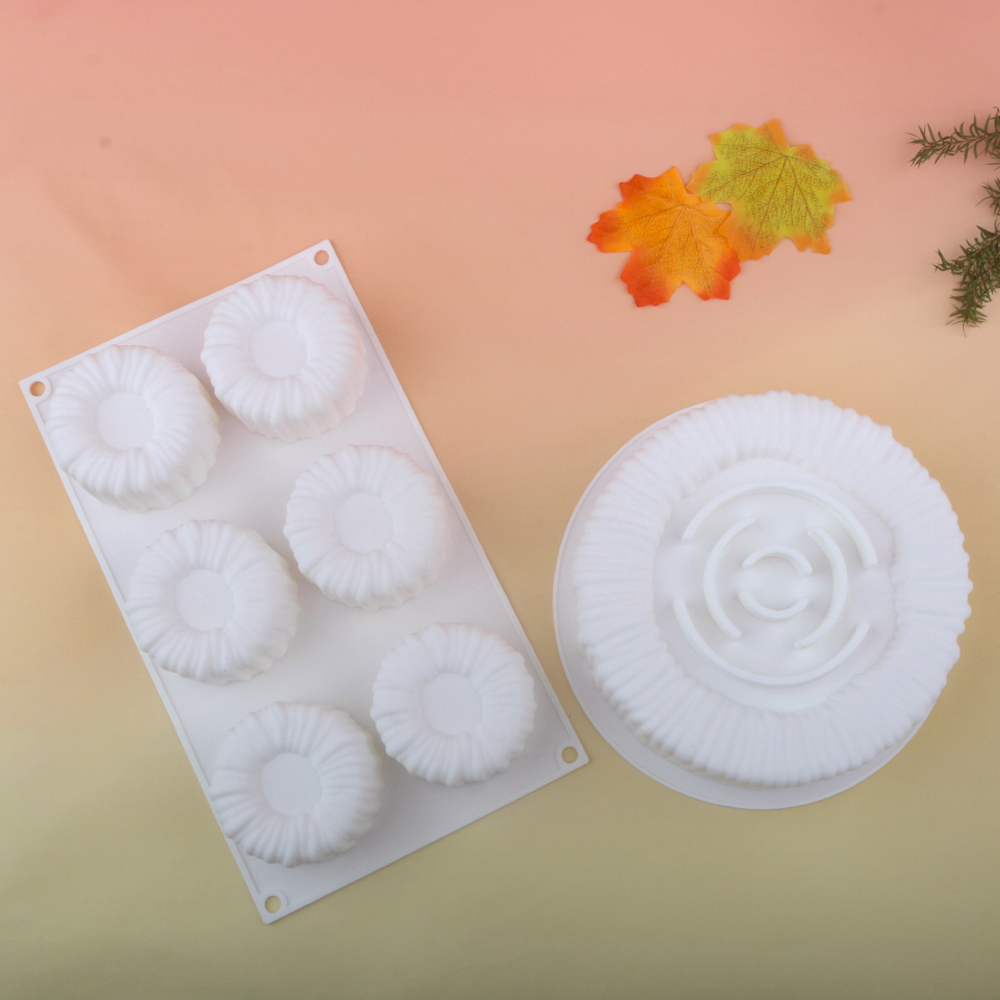 1 o 6 celle Bobina cilindrica struttura design mousse Torta Stampo Francese dolce Stampo da forno Budino fai da te dolce Stampo per cioccolato