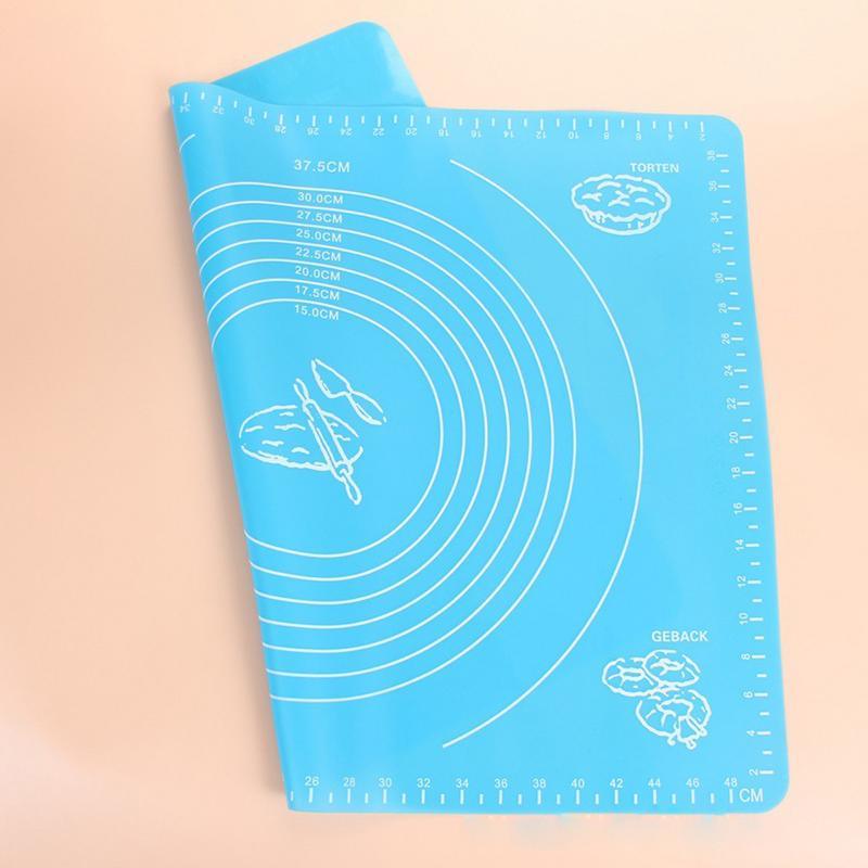 50.5*40.5cm Keuken Siliconen Bakplaat Rolling Deeg Gebak Gebak Bakvormen Liner Pad Mat Oven Pasta Koken Gereedschap