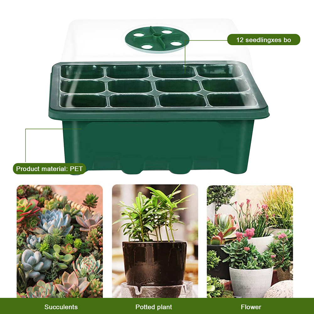 Boîte de Germination pour plantes de jardin, 10 pièces, pépinière, semis, plantation de graines, Kit de plateau de démarrage, boîte de croissance, Propagation pour le jardinage