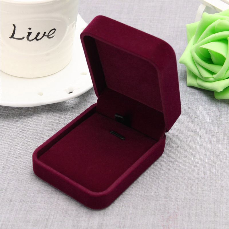 1Pcs Jewelry Box necklace bracelet Ring Storage Box Organizer Display Case Lovely pink girls: B2