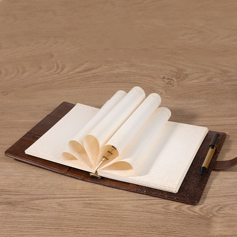 Diary A5 Binder Notebook with Lock Spiral Journal Rings Notepad Sketchbook Line Agenda Planner Stationery Organizer Note Book