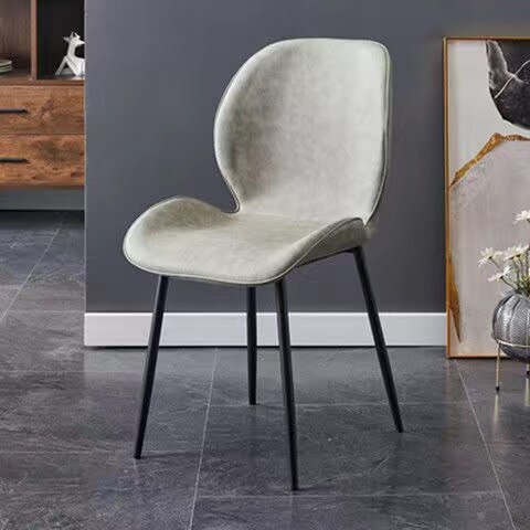Dining chair metal with leather Dining chair: 6
