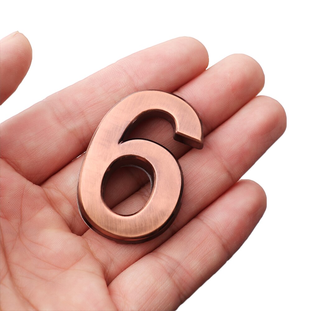 0-9 ABS Plastic Cijfer zelfklevende Huis Plaque Adres Teken Kamer Deur Nummer Cijfers Sticker Cijfer Teken hotel Deur Label