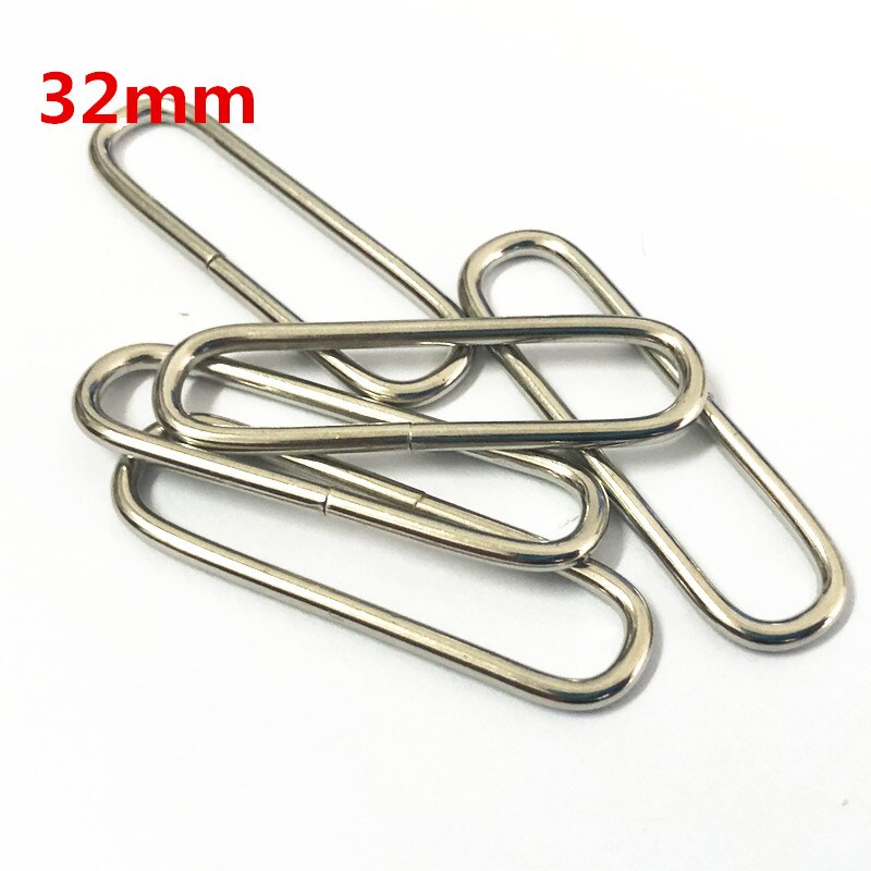 100 stücke metall Oval Ring Uhr bekleidungs Schnallen DIY Zubehör Nähen 16mm 20mm 25mm 32mm 35mm 38mm 50mm 65mm: Mehrfarbig