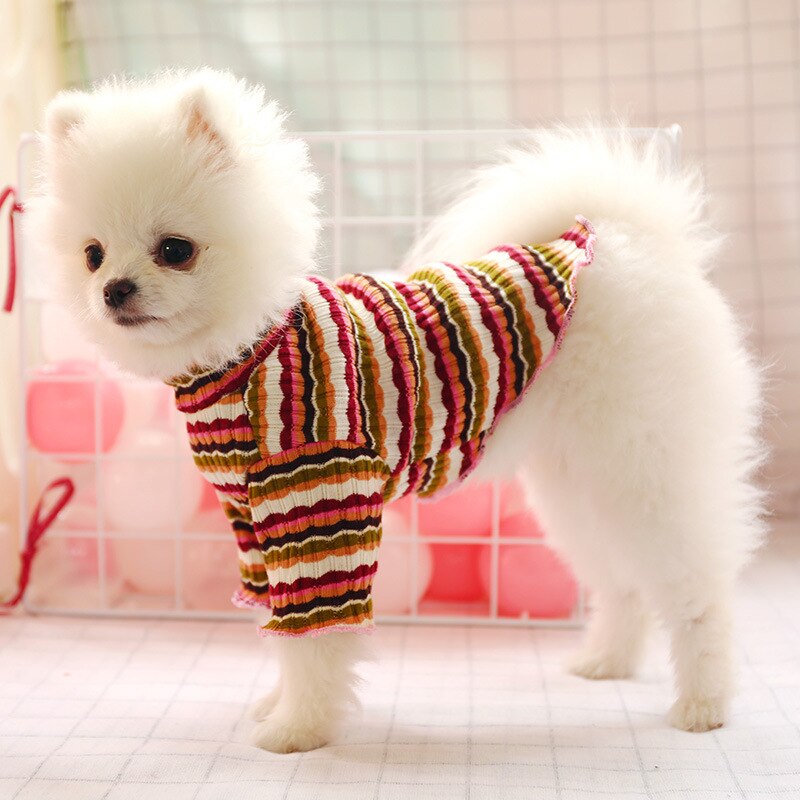 Camisas do cão verão roupas para animais de estimação para cães gato colete camisa bonito listra filhote de cachorro t camisa roupas chihuahua roupa trajes pequeno médio