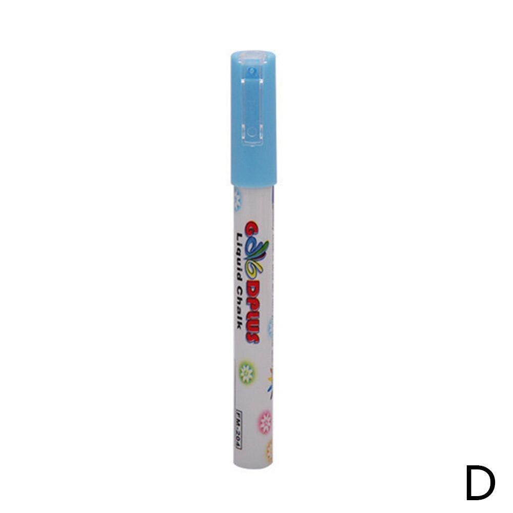 Vloeibare krijtstiften - 8 stuks wateroplosbare fluorescerende droog