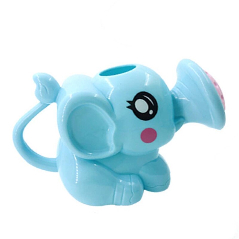Regadera divertida de elefante pequeño para bebés y niños, regadera de plástico, juego de playa, juguete de arena, para niños, 1 unidad: Azul