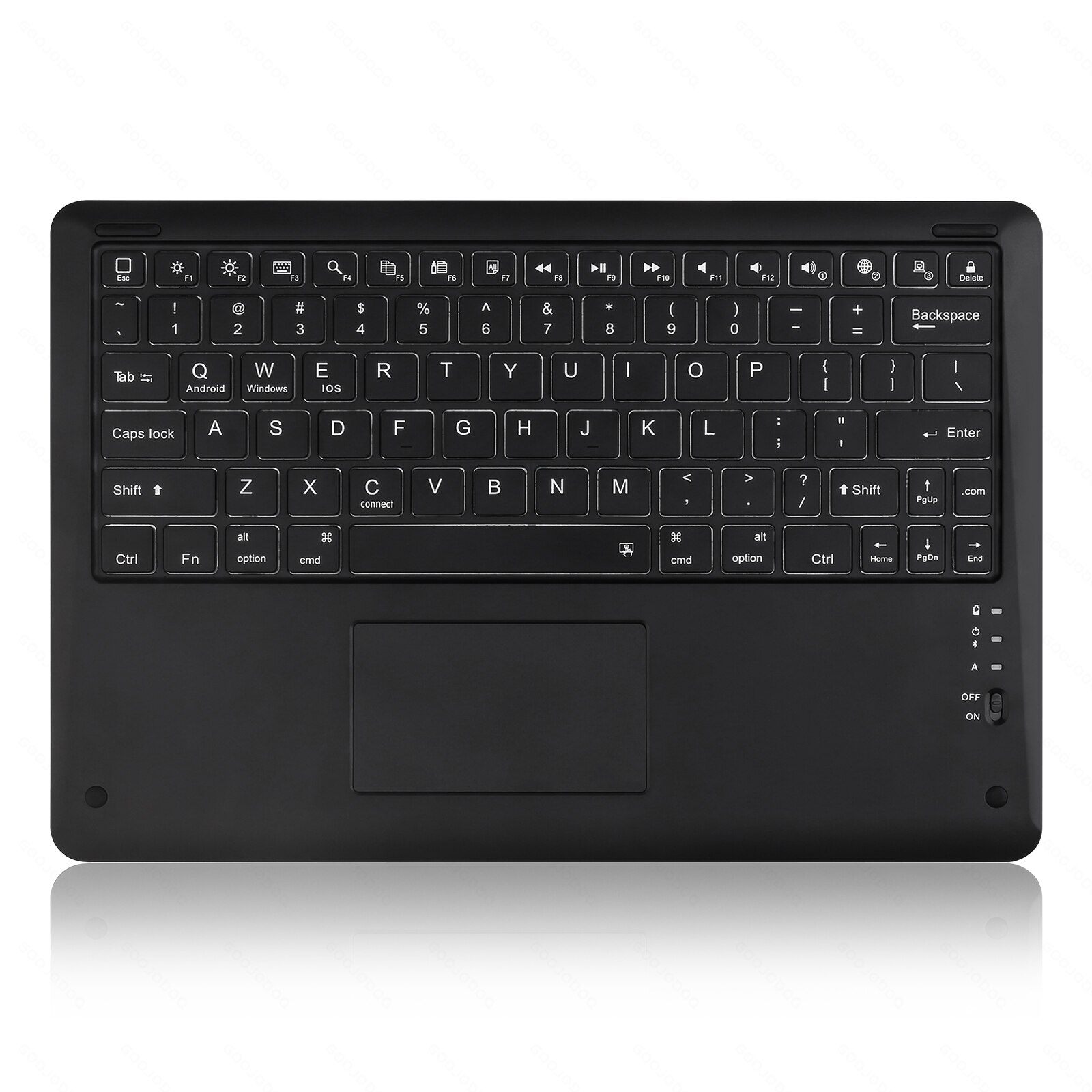 12 "bezprzewodowa klawiatura do ipada Bluetooth Pro 2020 11 12.9 Teclado Bluetooth do ipada smartfony Android ios Windows: 12 INCH black A