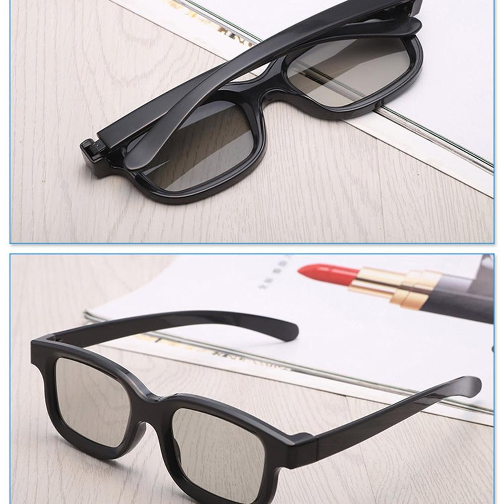 Universele Passieve Unisex Abs Frame 3D Bril Circulair Gepolariseerde Lenzen Voor Gepolariseerde Tv Real 3D Bioscopen Voor Sony Tv Voor lg Tv