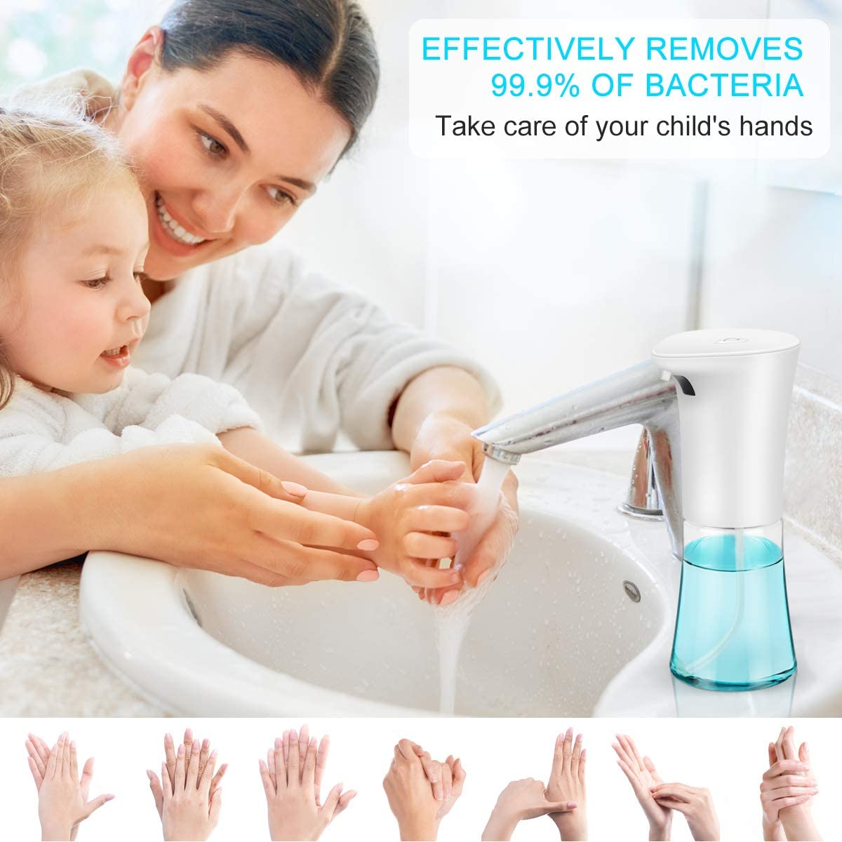 Automatic Soap Dispenser, Touchless Smart Foaming Soap Dispenser, Hand Free Auto Soap Dispenser for Bathroom,Kitchen