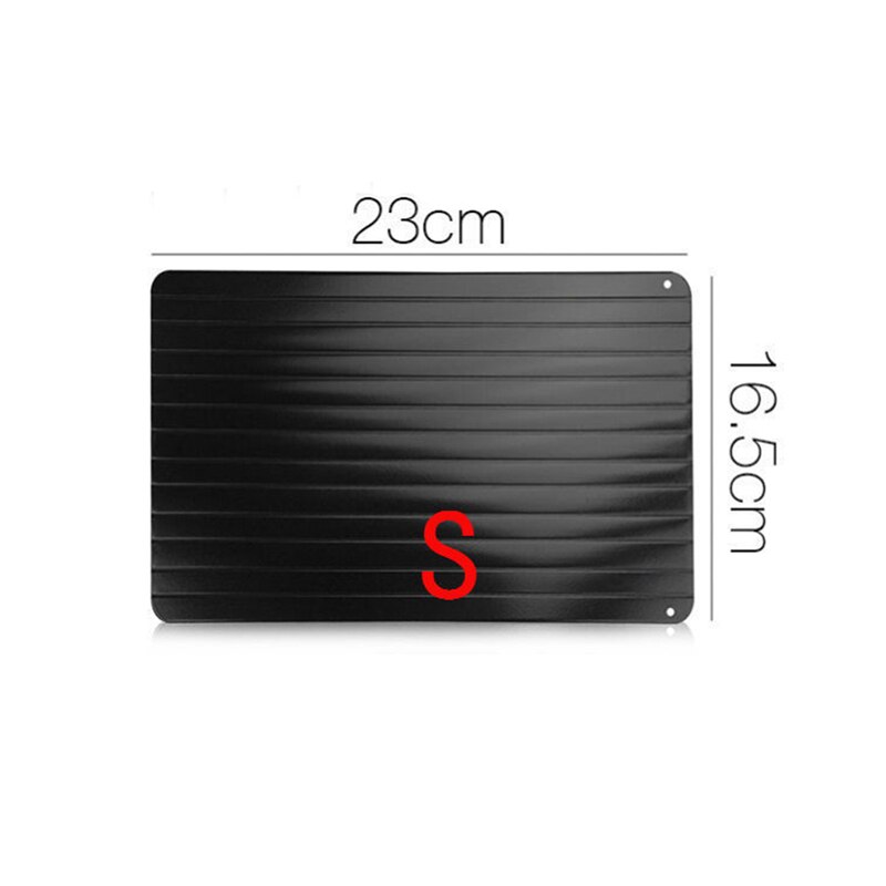 Aluminum Alloy Fast Defrosting Tray Frozen Food Thaw Plate Meat Fish Fruit Defrost Table Chopping Board Kitchen Thawing Tools: S