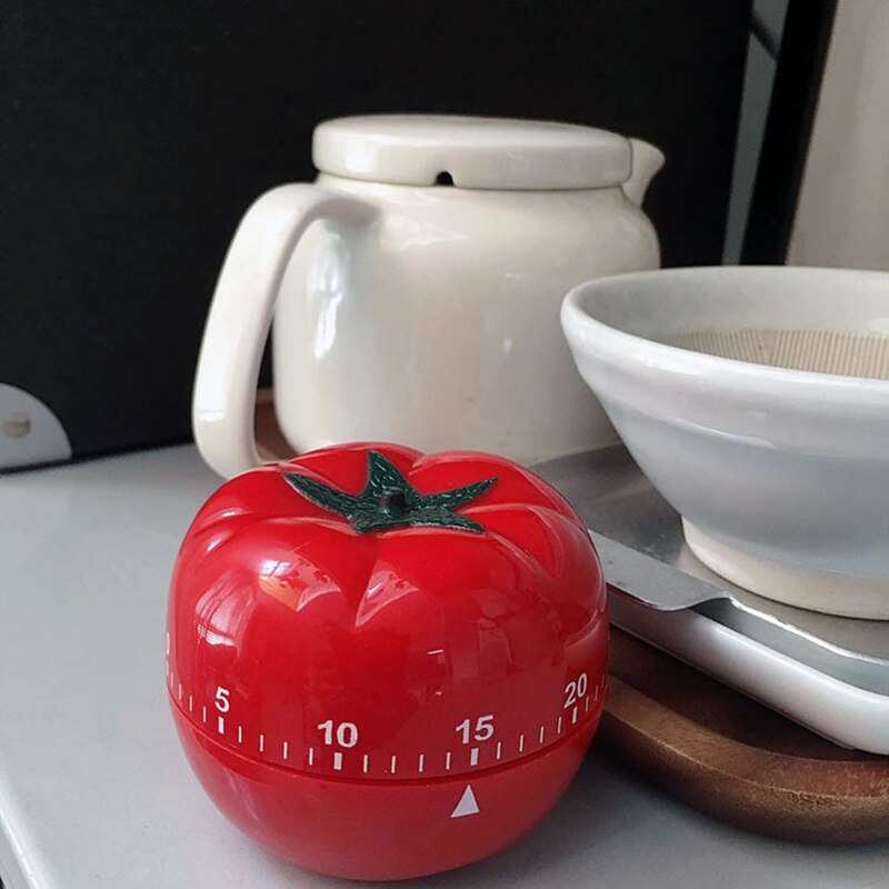 Timer Kitchen Mechanical 60 Minutes Countdown Timer Kitchen Cooking & Baking Helper Tomato Shaped