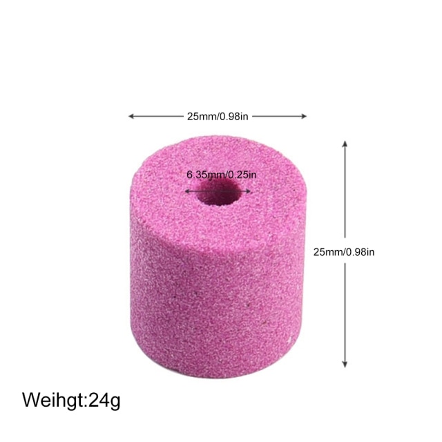 Drill Bit Sharpener Durable Labor-Saving Diamond Drill Bit Sharpening Tool with Grinding Wheel + Wrench for Iron-Based Drill Bit: Pink