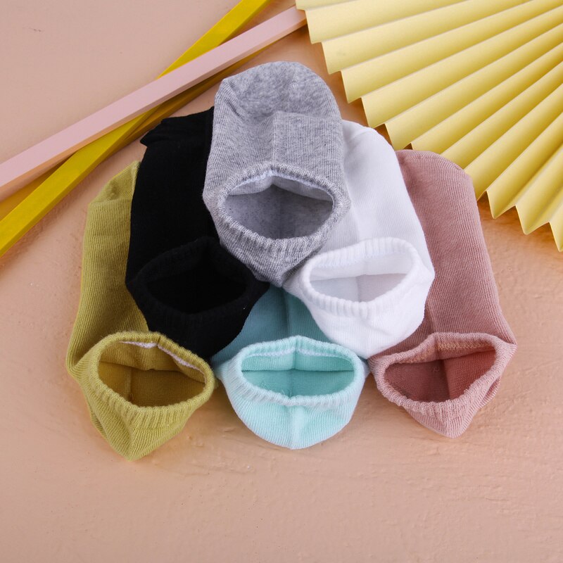 1 Paar Zomer Snoep Kleur Korte Vrouwen Sokken Toevallige Snoep Kleur Puur Katoen Enkelsokken Low Cut Boot Sokken dames Sokken