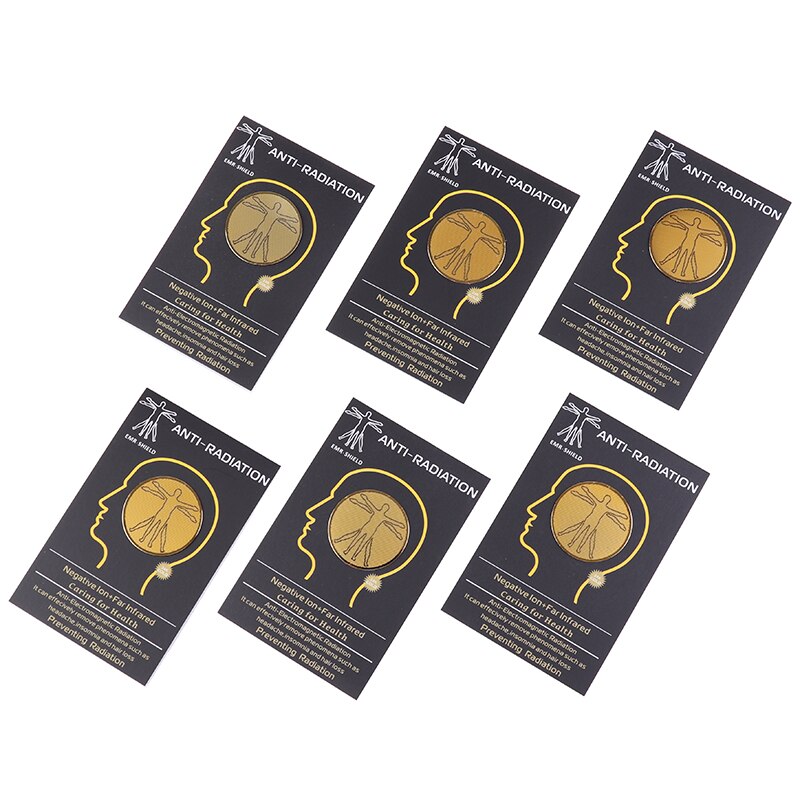 6 pièces Anti-rayonnement protecteur bouclier EMF Protection téléphone portable autocollant bloqueur pour les appareils électroniques