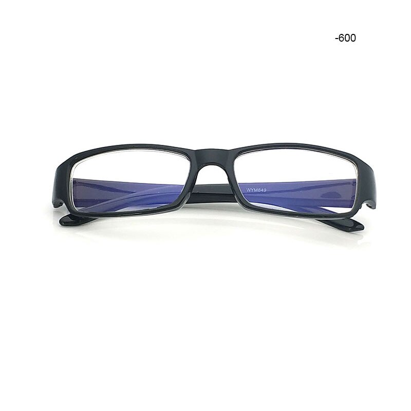 Lunettes anti-stress myopie | Cadre de Spectacle à miroir bleu, 100 -150 -200 -250 -300 -350: minus 600