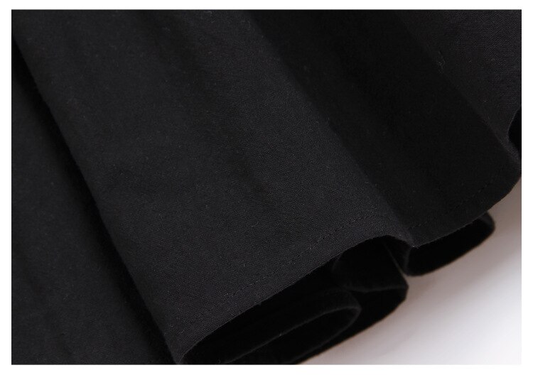 Faldas plisadas negras para chicas adolescentes, estilo Simple japonés, , trajes informales para niñas de 8, 10, 12, 13 y 14 años