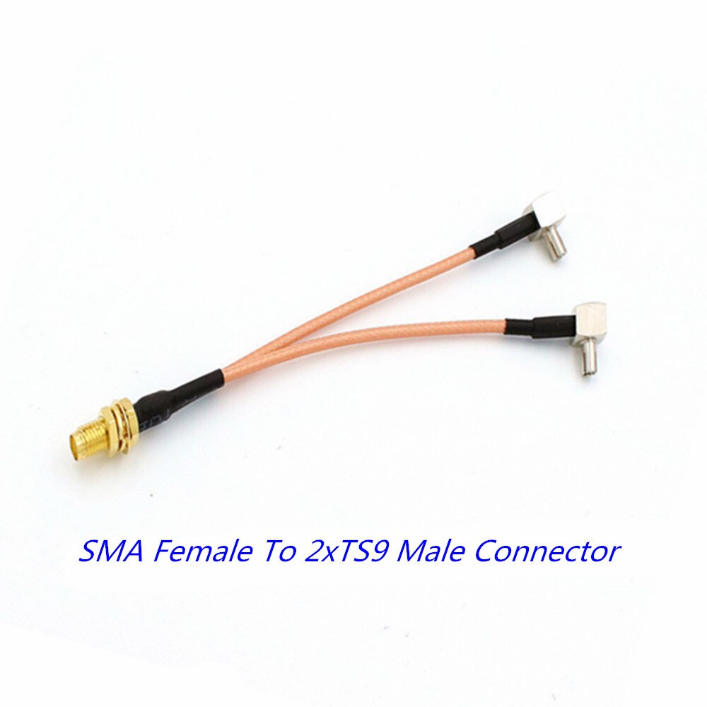 1Pcs Sma Female Naar TS9 Mannelijke Connector Splitter Combiner Rf Coaxiale Pigtail Kabel Gebruik Voor 3G 4G moderm Huawei Zte Antenne