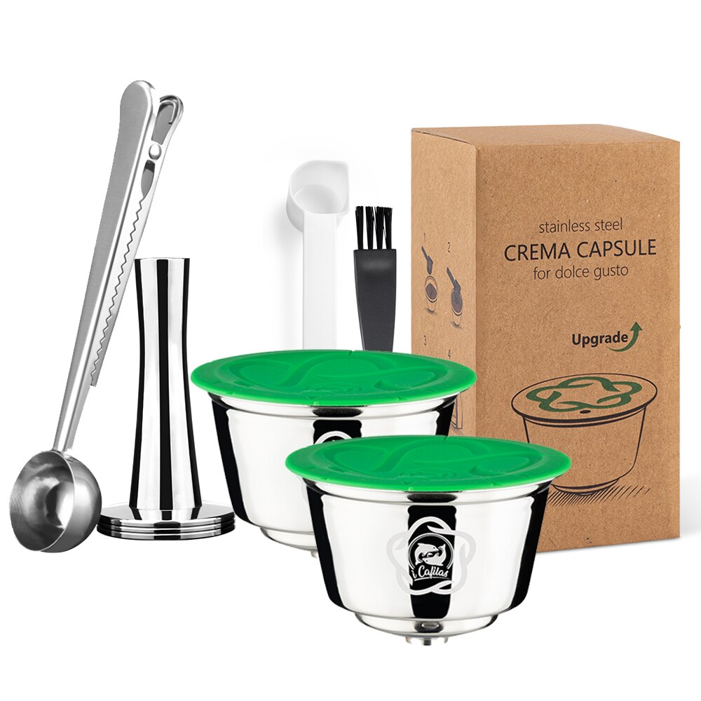 Capsule di caffè ricaricabili riutilizzabili per Dolce Gusto Maker Nespresso Caffè espresso e cialde filtro per il latte Accessori per caffè: Cioccolato