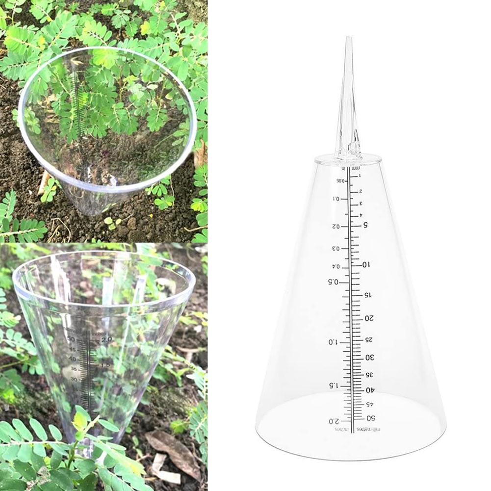 Outdoor Garden Plastic Portable Conical Rain Meter Gauge Stake Measuring Cup Rain Gauge Practical Water Soil Outdoor Rain Gauge