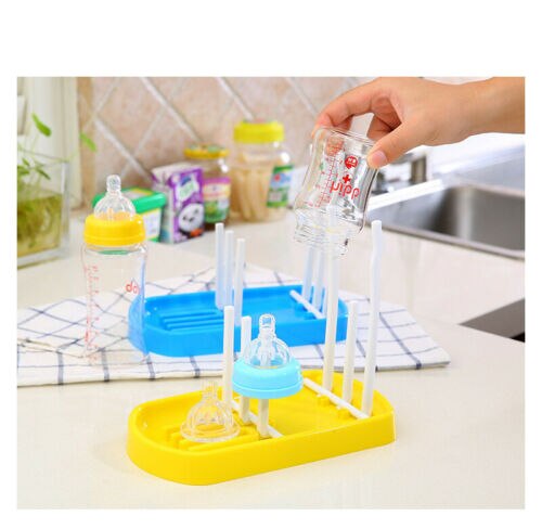 Dla dzieci stojak na butelki 4 kolor dziecko karmienia stojaki robić suszenia butelek kształt drzewa czyszczenie wieszak półki odpinany