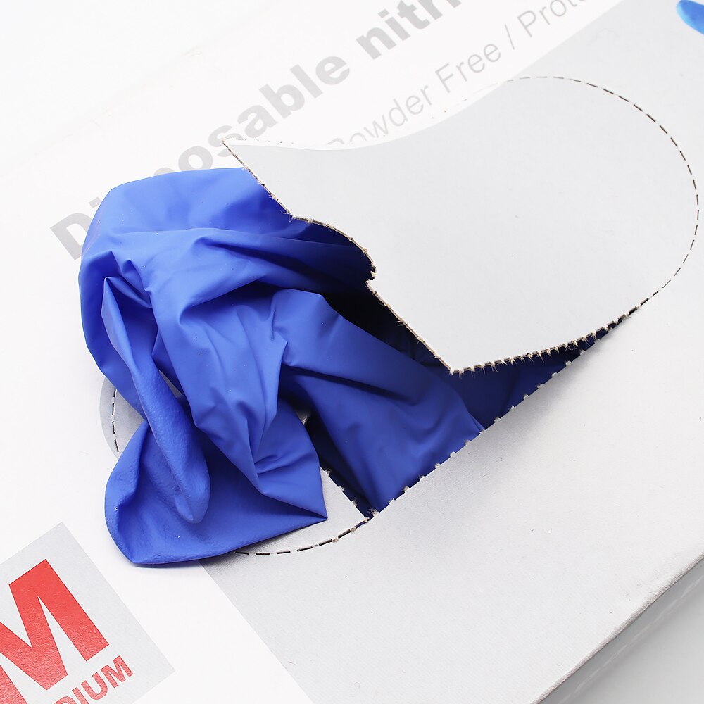 100 pcs/lot Disposable Nitrile Gloves Work Food Prep Cooking Gloves / Kitchen Food Waterproof Service Cleaning Gloves Safety