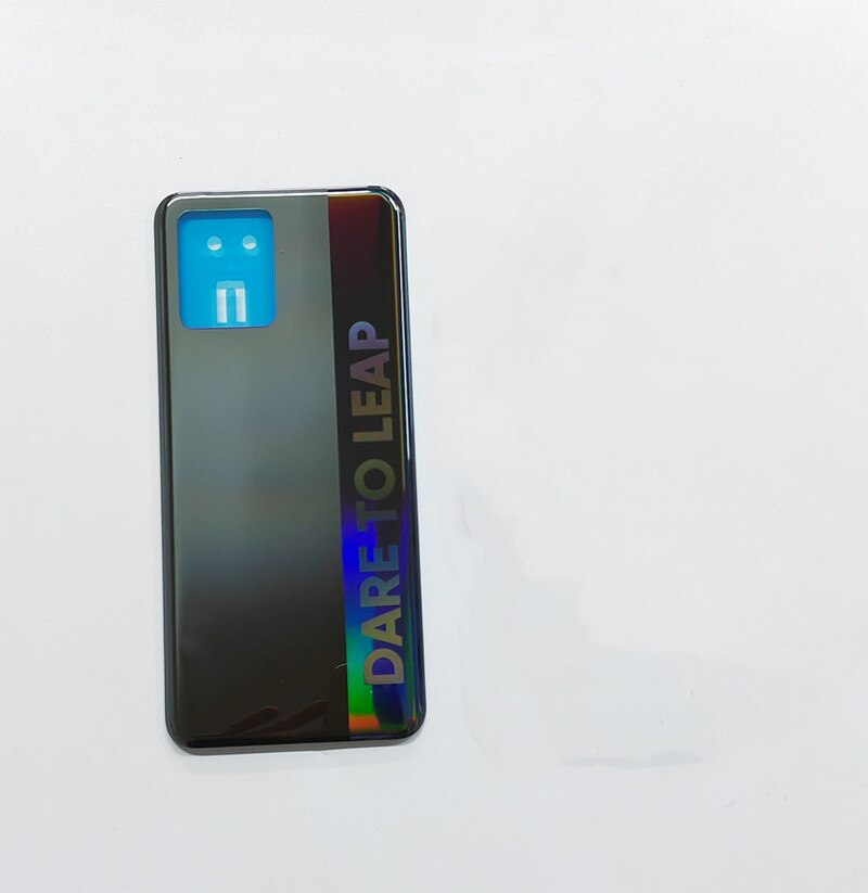 Für Realme 8 Batterie Zurück Hinten 4G RMX3085 Abdeckung Tür Gehäbenutzen Batterie Zurück Abdeckung Ersatz: Schwarz