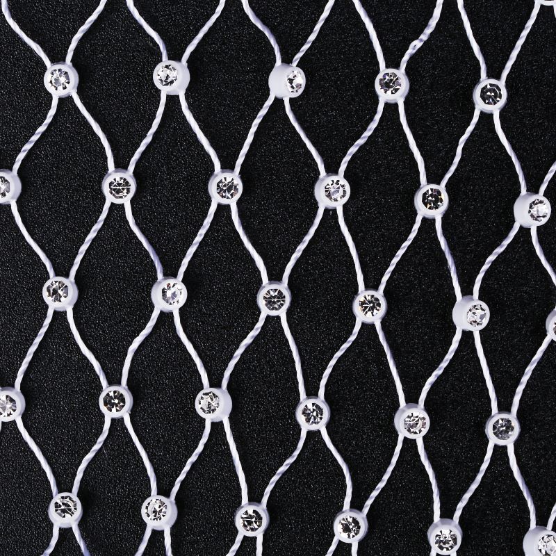 10 Yds Fischernetz Garn Stoff Elastische Dehnbar Strass Harz Dekoration DIY Handgemachte Schuhe Taschen Bekleidungs Zubehör