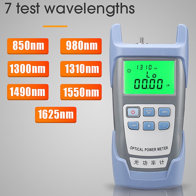 COMPTYCO high-precision AUA-9 Optical Power Meter Fiber Optical Cable Tester -70dBm~+10dBm SC/FC 2 kinds interface Connector