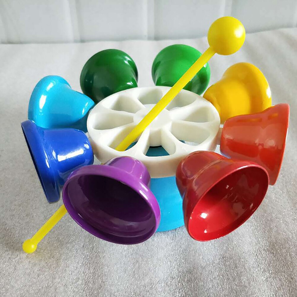8-Tone Hand Bells Kids Children Musical Octave Percussion Instrument Sound Toy Children Toys Chirstmas Birthday