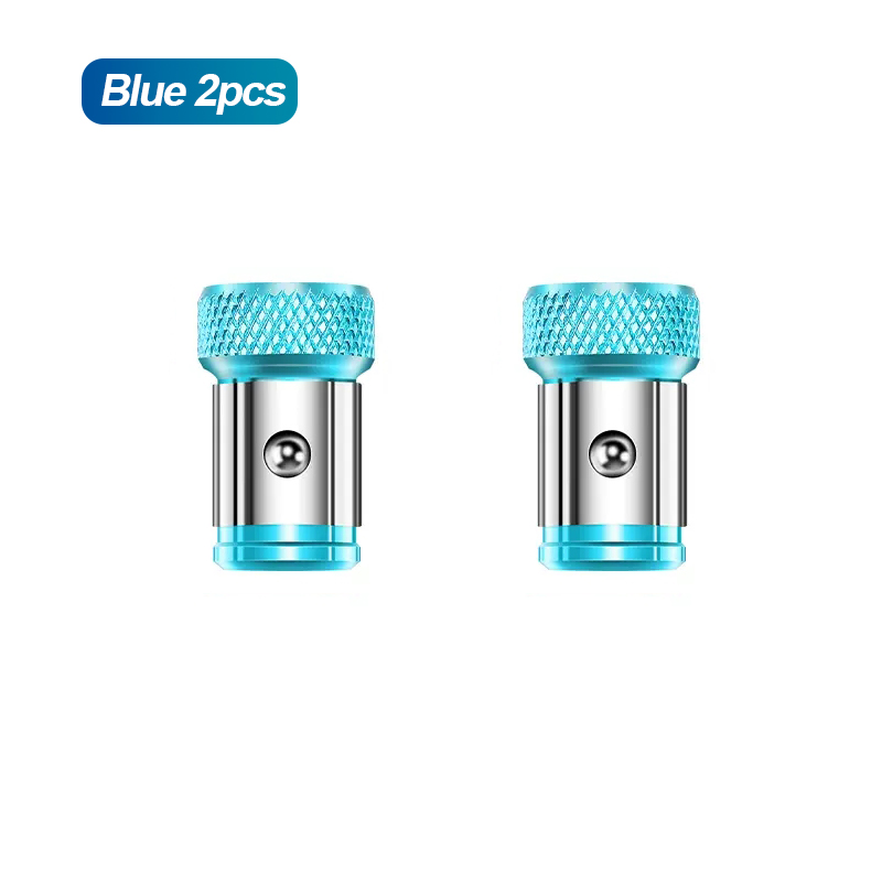 Magnetische schroefring Metalen bit Sterke magnetiseurringschroef Magnetische houders voor 1/4 inch/6,35 mm schroevendraaier Krachtige bits: Sky Blue