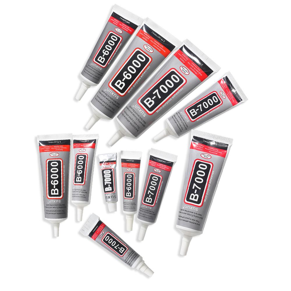 1 pz stile mescolare strass colla fredda B7000 B6000 resina epossidica super colla sigillante per gioielli strass vetro scarpe per telefoni cellulari