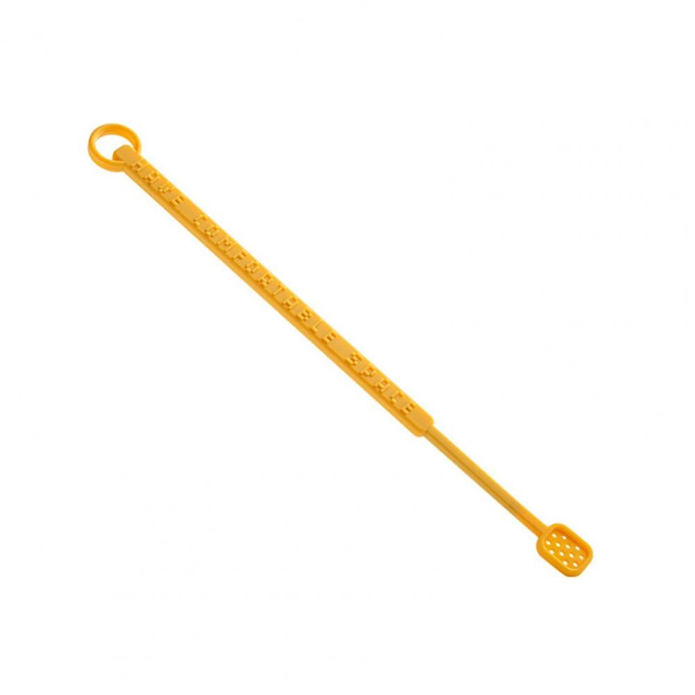 Stirring Stick Durable Long Handle Silicone Coffee Stirrer for Home: Yellow