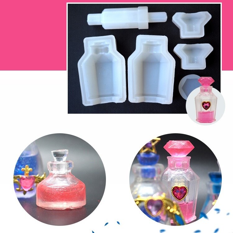 Bouteille de parfum magique en forme de Potion Mana, outils de bricolage artisanal, moule en résine époxy en Silicone pour