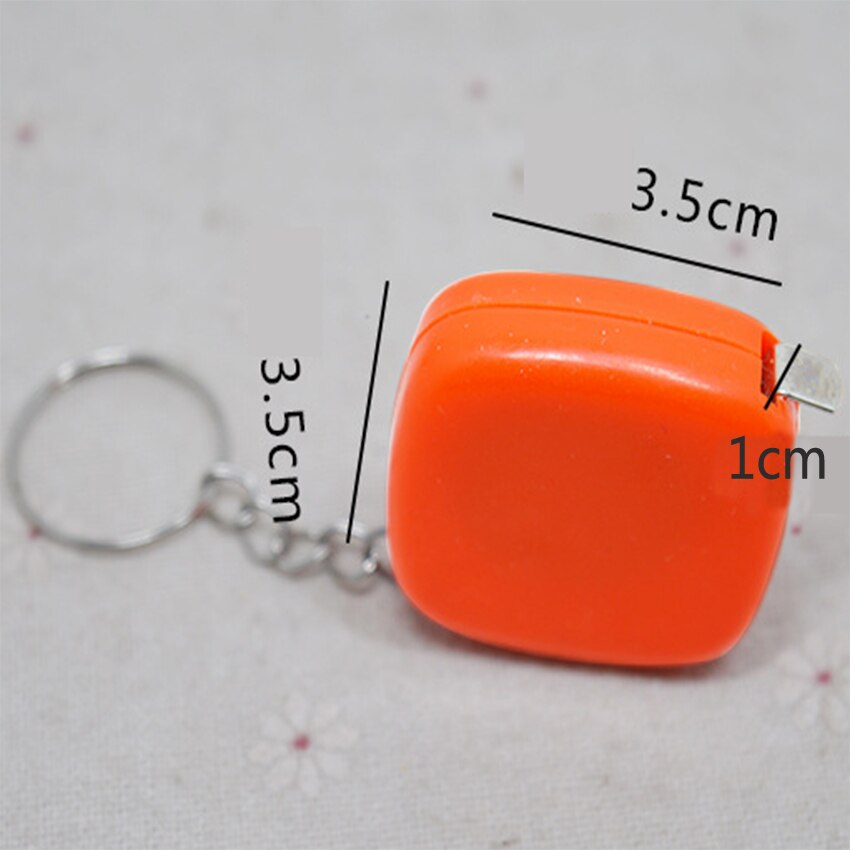 1 PC 1 m/3ft Intrekbare Liniaal Meten regel Meetlint Mini Draagbare Pull Heerser Sleutelhanger