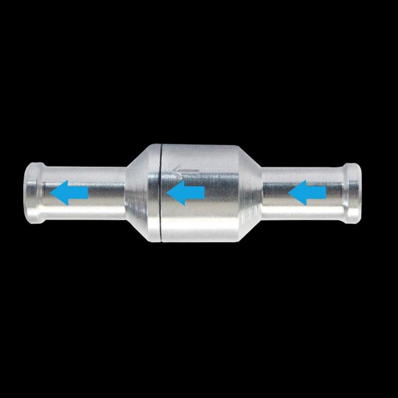 Válvula de retención de combustible unidireccional para coche, manguera de vacío de gasolina de aleación de aluminio, 6/8/10/12mm, sin retorno, aceite, bombas de agua
