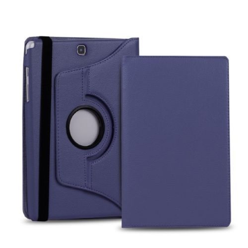 Rotating Case For Samsung Galaxy Tab A 9.7 inch SM-T550 SM-T555 SM-P550 SM-P555 tablet cover For Samsung Galaxy Tab A 9.7 case: Navy Blue