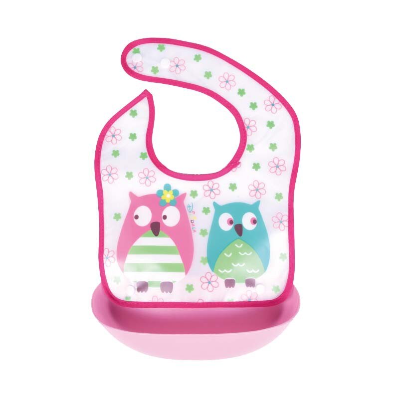 Cartoon Bib, Baby Eten Afneembare Rijst Zak, Kinderen Wegwerp Waterdicht En Vuil-Proof Siliconen Bib, speeksel Pocket
