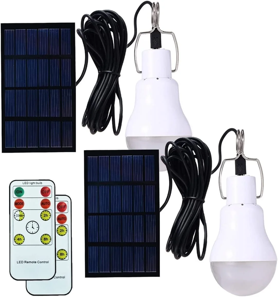 Solarbirne 5V USB aufgeladen hängende Solar--Außenleuchten mit Solarpanel wasserdichte drinnen-Solarlampe Haus Notfall Sonnenlicht