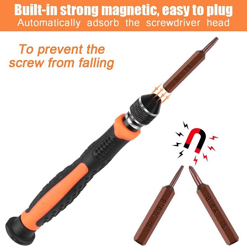 24 Kits de réparation de téléphone portable, jeu de tournevis de précision avec netizer, trousse à outils fixe pour équipement de réparation électronique