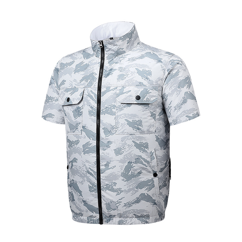 Koelvest met Ventilator - Oplaadbare Airconditioning Kleding voor Hoge Temperaturen Werk, Vissen, Camping: 4xl / Blauw