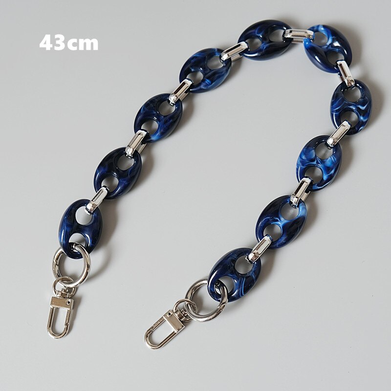 JAKMET Tas ketting, ketting riem tas ketting-6 mm metalen vervangende portemonnee ketting schouder crossbody tas riem voor cluth, kleine handtas handvat (kleur: zilver, maat: 80 cm