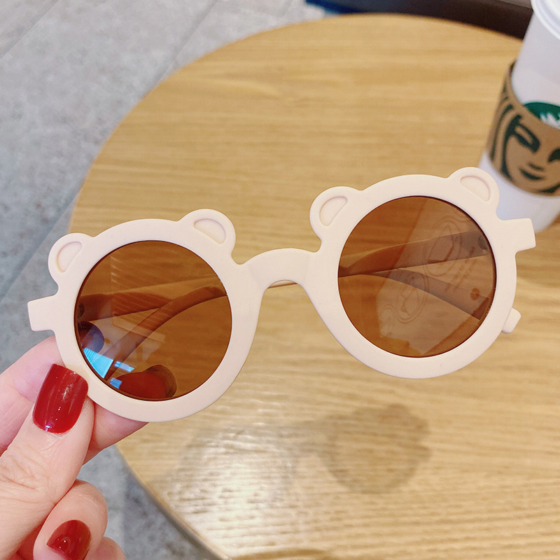 Lunettes de soleil de dessin animé pour enfants, monture en forme d&#39;ours, rondes, pour filles et garçons,: 14