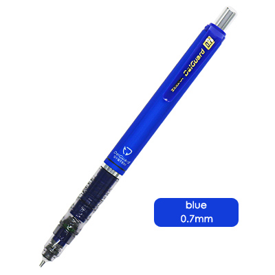 JIANWU 1 pcs zèbre DelGuard Anti briser core Mécanique crayon de Porte-Mine fournitures Scolaires MA85: 07blue
