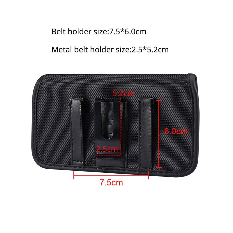 4.7-7.2inch Mobile Phone Waist Bag for Samsung s20 ultra S10E S9 S8plus Holster Belt Clip Pouch for iPhone12 11 pro X XS MAX 7 8